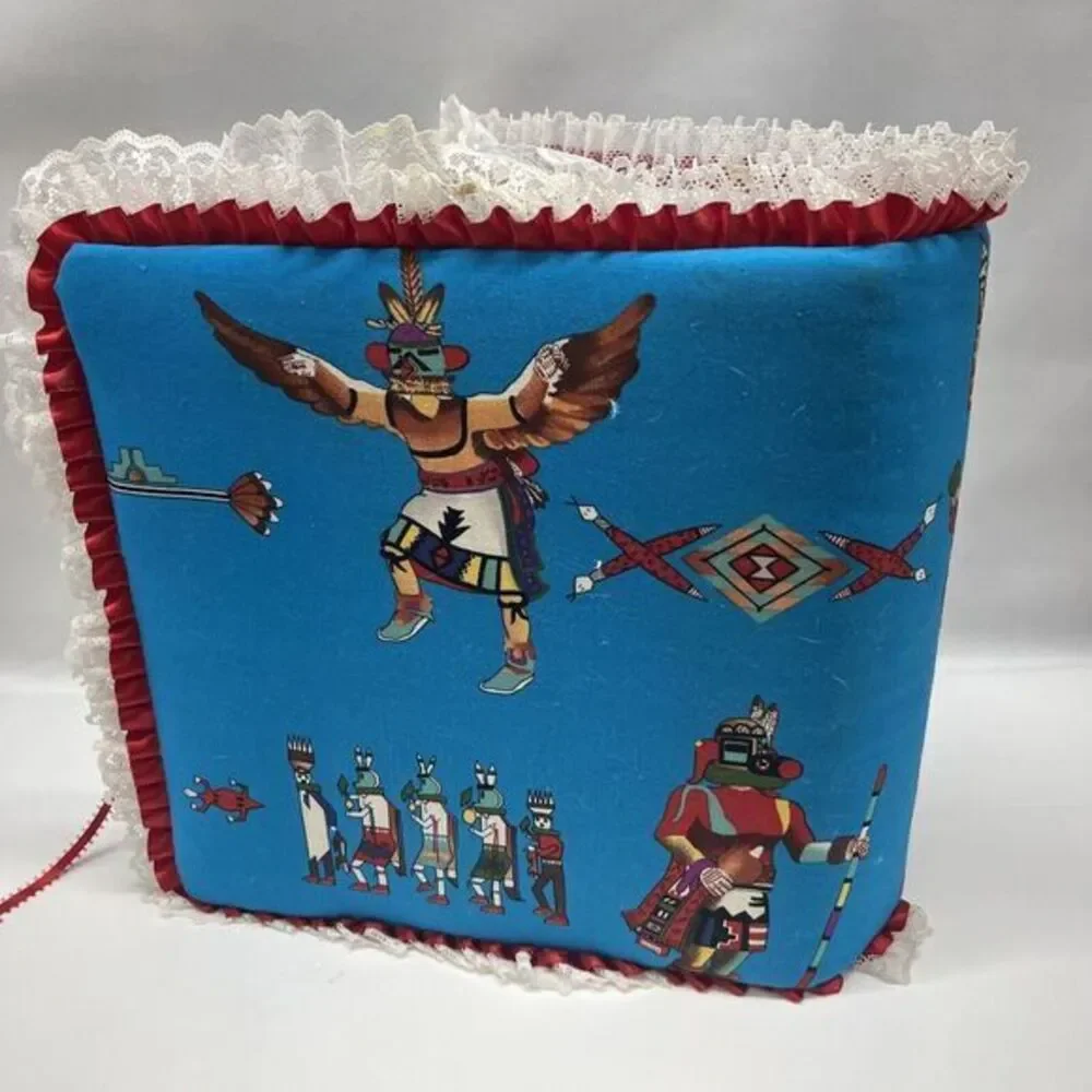 Native American‎ Magnetic Self Stick 3 Ring Handmade Fabric Photo Album